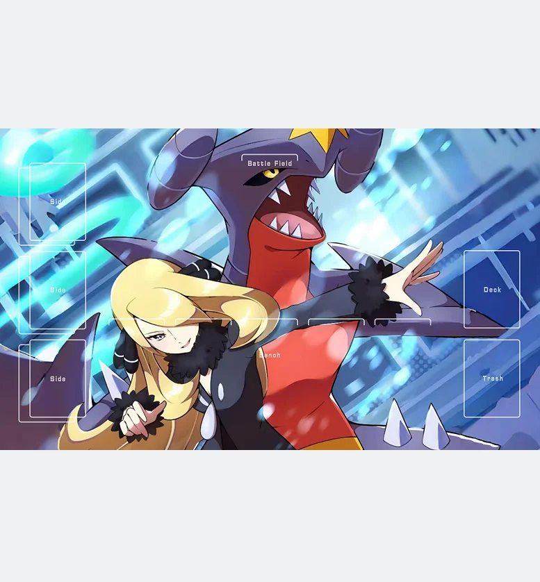 6 أنماط لتقوم بها بنفسك 600*350*2 مللي متر البوكيمون تلعب حصيرة-سينثيا جارشومب معركة بطاقة حصيرة PTCG المطاط معركة حصيرة هدية #6