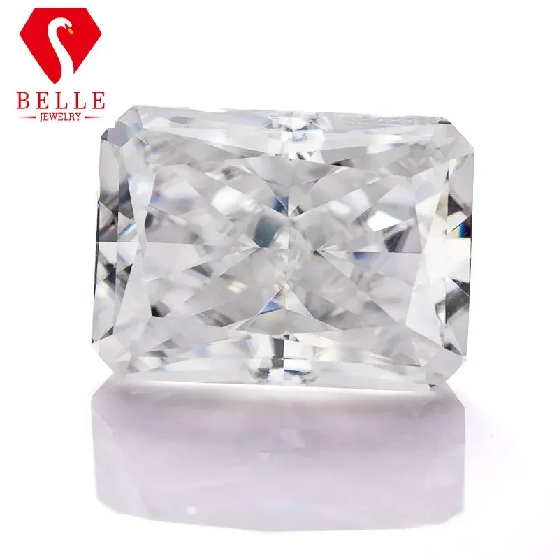 

Moissanite Stone BELLE White Crushed Ice Radiant Cut Loose Moissanite VVS1 GRA Certificated Hot Sale Diamond Beads For Jewelry M