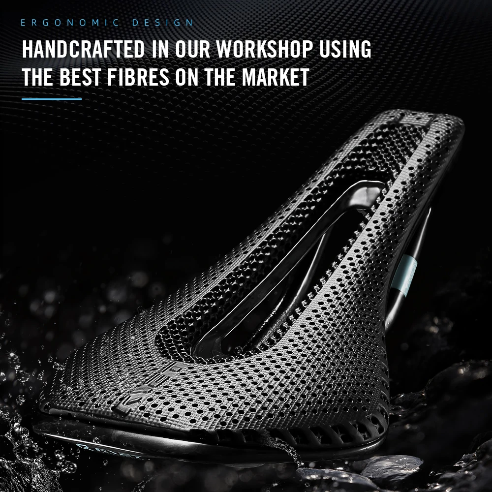 2026 RYET 3D Printed Carbon Bike Saddle 245x135/145mm for MTB Gravel Road Bike Ergonomic Racing Saddle Hollow Tech Cycling Seat image 5