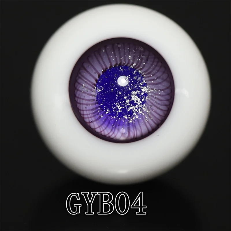 GYB Glazen BJD pop oogbollen voor 1/3 1/4 1/6 1/8 1/12 poppen 8MM 10MM 12MM 14MM 16MM 18MM ronde ogen met handvat voor herboren pop