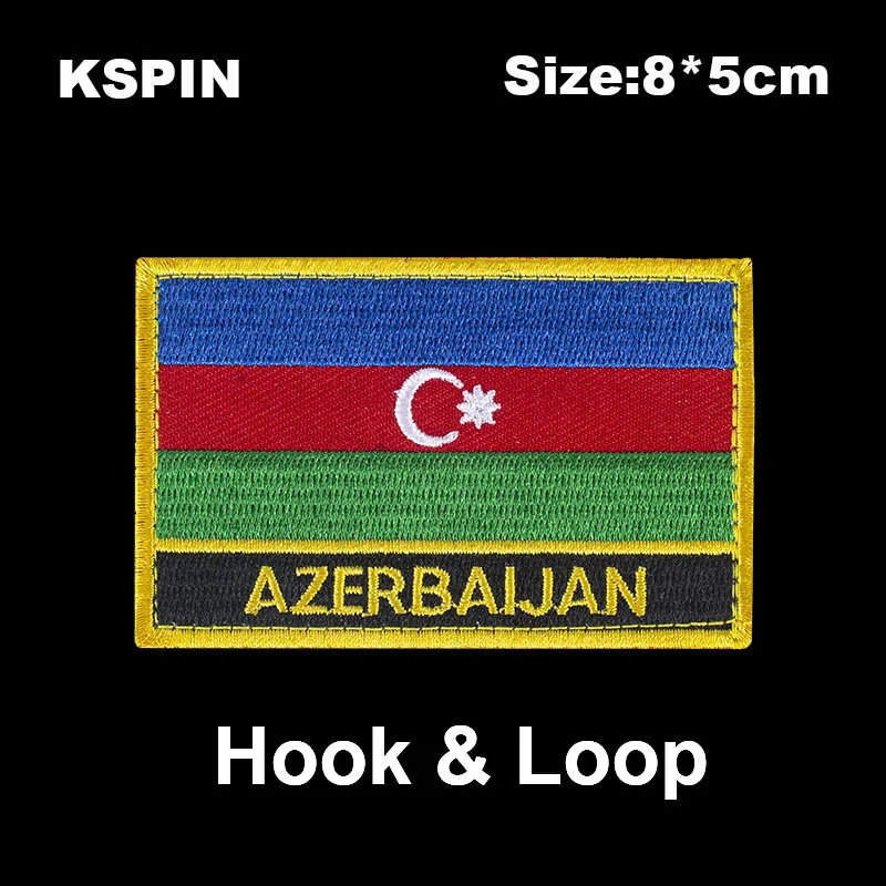 Flaga narodowa Patch Hook Loop azerbejdżan kanada czechy rep. Szwajcaria odznaki opaska 3D Stick on Jacket plecak naklejki