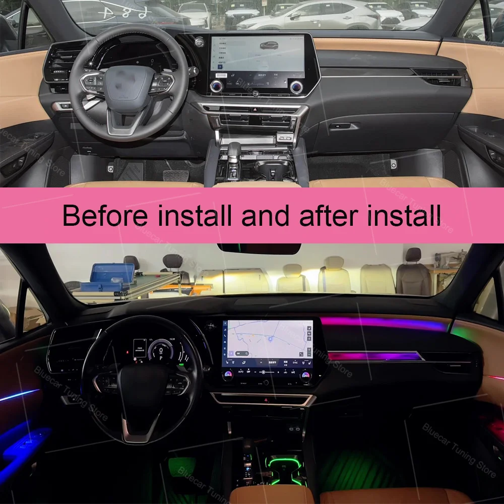 Dynamic Ambient Light For Lexus RX Dynamic Upgrade Accessories Atmosphere Lights Car Accessories 2023-2026 Left Hand Drive