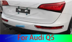 ABS Chrome Rear Foglight Cover Trim Tail Fog Light Lamp Frames Decoration For Audi Q5 2009 2010 2011 2012 2013 2014