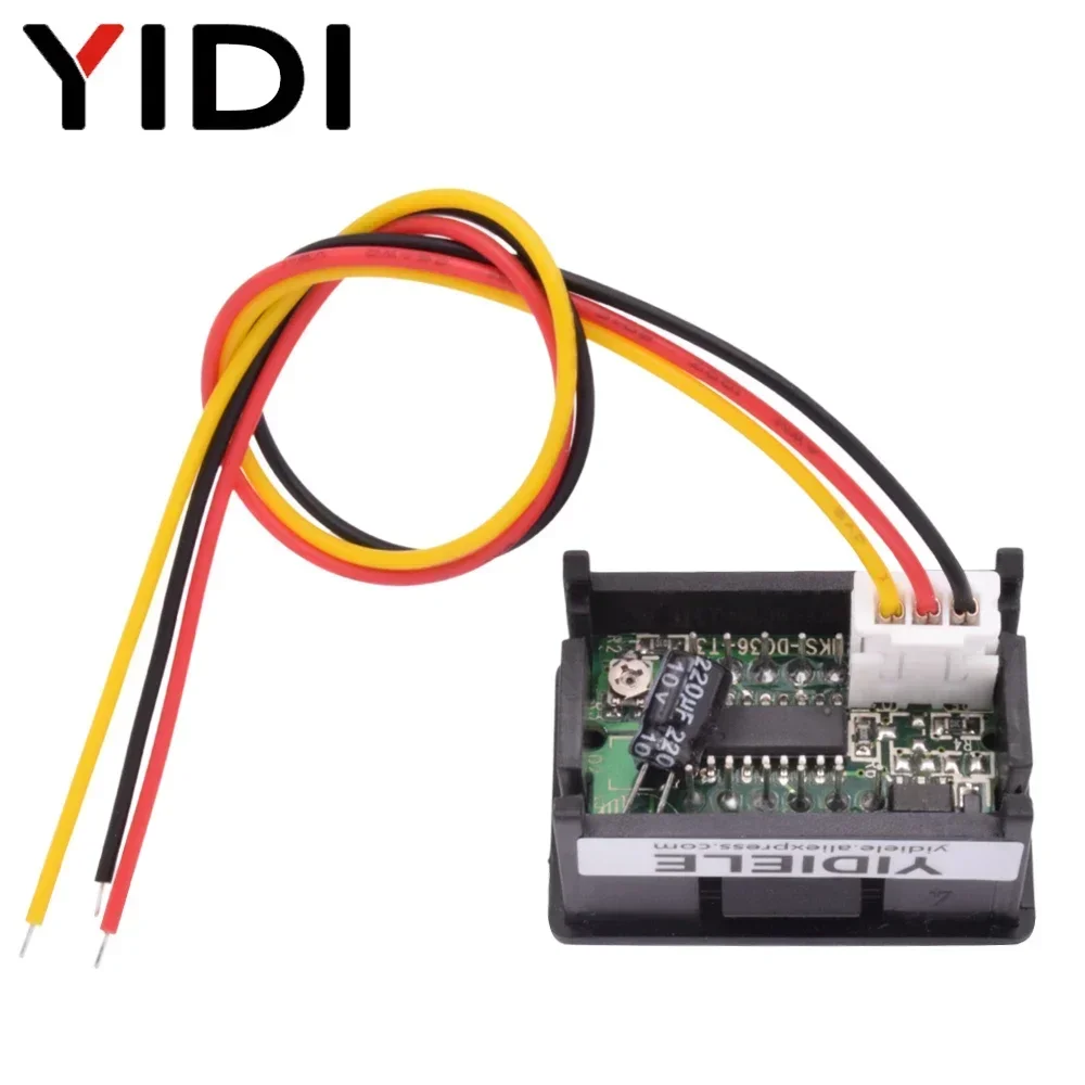 Imagem -03 - Mini Led Digital Display Voltímetro Detector de Tensão do Carro Tester Reading Calibrar 036 Polegadas 2330v dc 0100v Pcs 10 Pcs