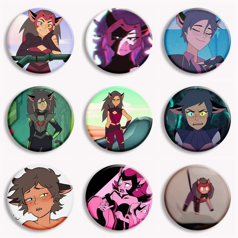 SHE-RA and The Princesses of Power Soft Button Pin SheRa CatraDora Catra Adora Anime Brooch Badge Bag Cartoon Accessories Decor