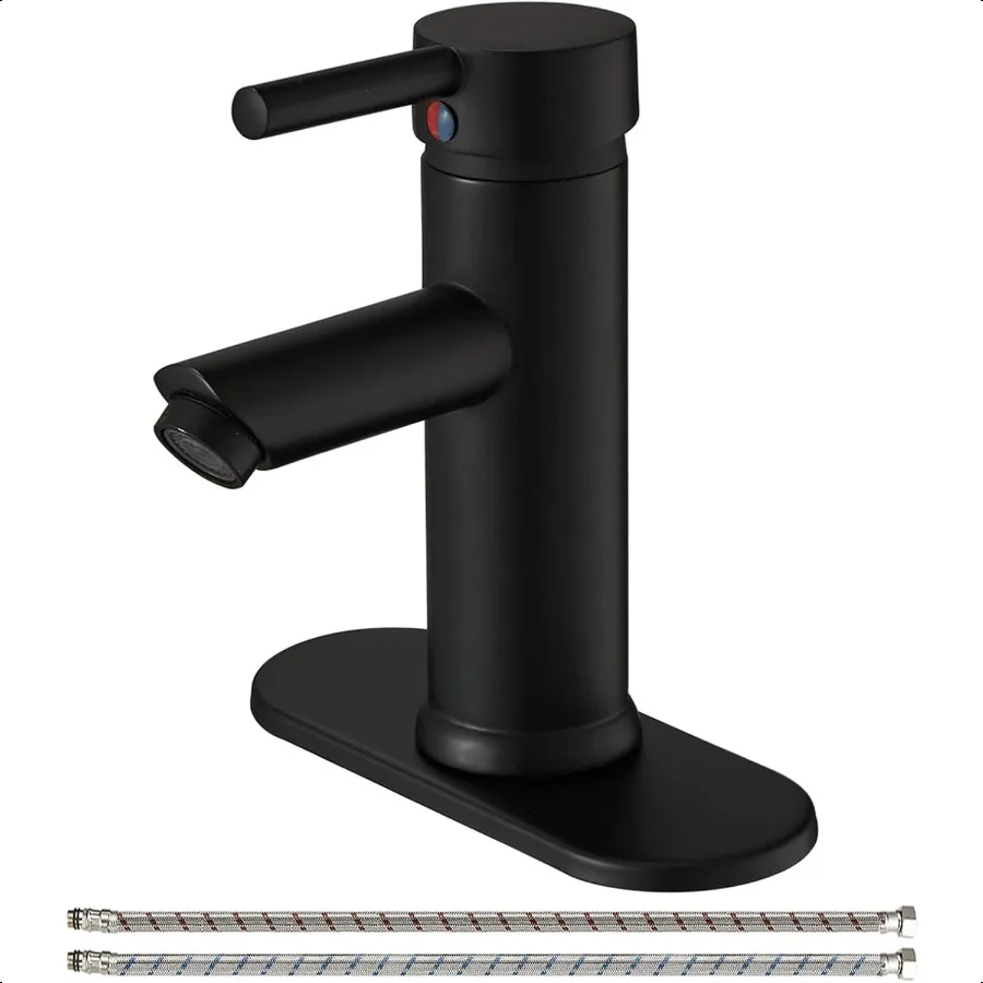 

Black Bathroom Faucet Bathroom Sink Faucet Single Handle One Hole Bathroom Faucets Farmhouse Lavatory Basin Vanity Sink Faucet