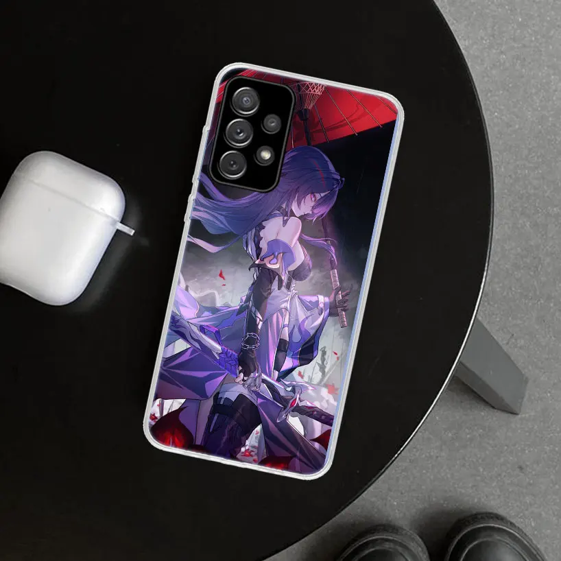 Honkai Star Rail Acheron Copertura Della Cassa Del Telefono per Samsung Galaxy A52 A42 A32 A22 A12 A51 A71 A50 A70 A41 A31 A21S A40 A30S A20E A10S