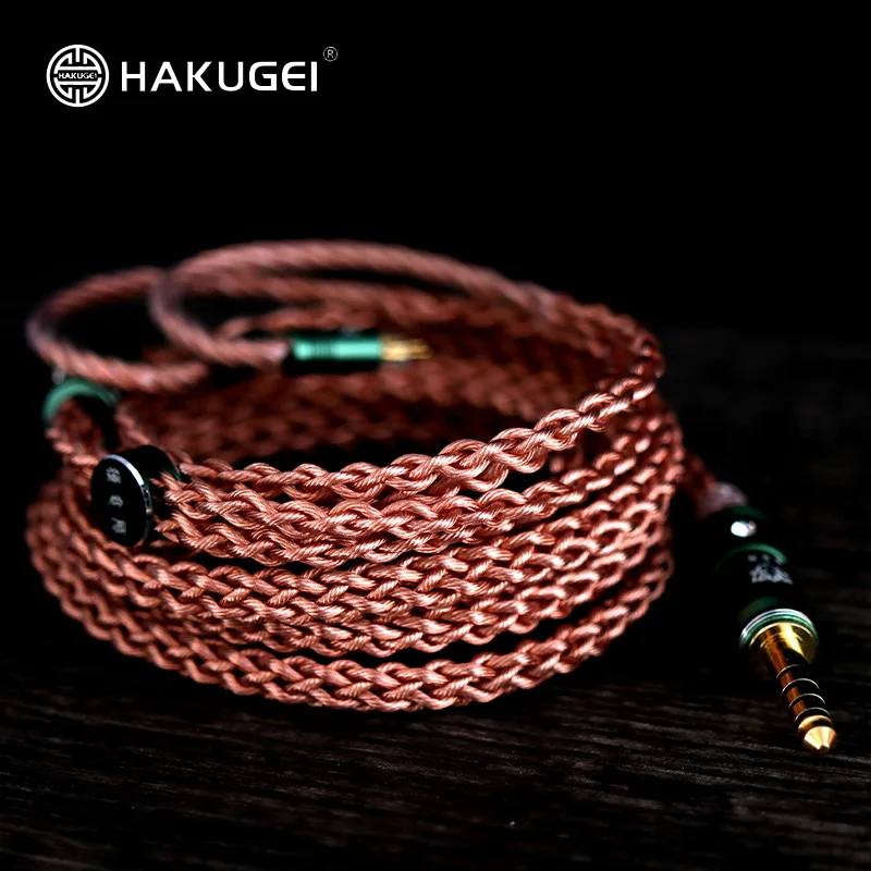 HAKUGEI Healer Litz Kabel Musik Hifi Tembaga OCC Bebas Oksigen Kemurnian Tinggi 3.5 2.5 4.4 MMCX 0.78 QDC