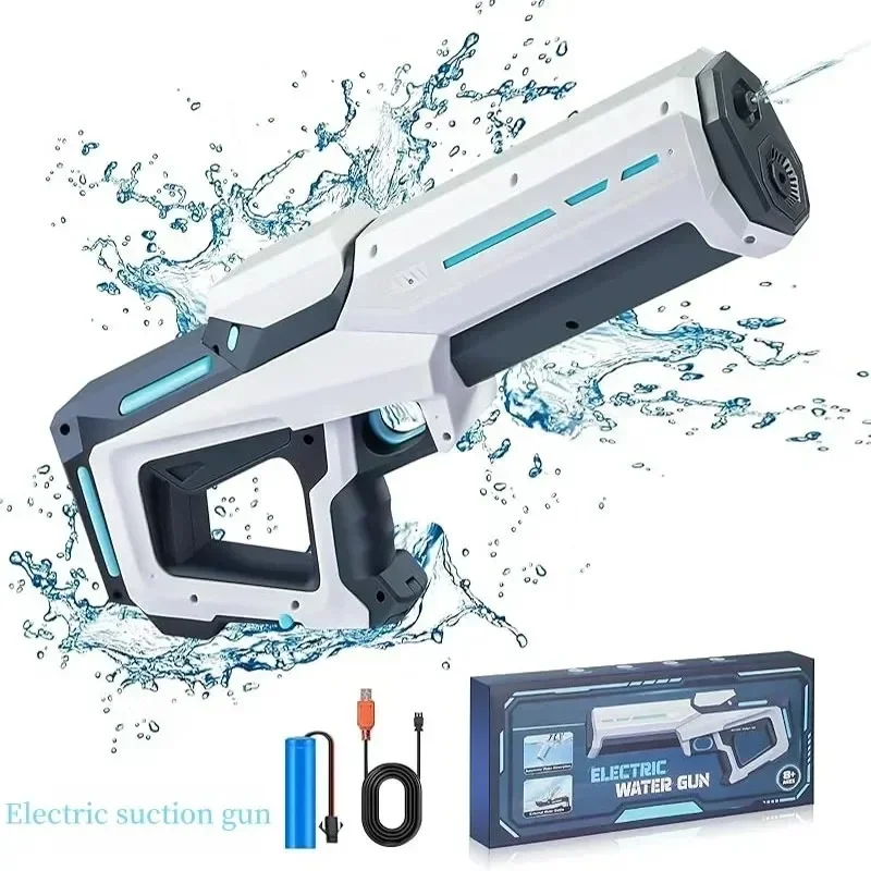 

2025 New Automatic Water Absorbing Electric Water Gun Outdoor Beach Swimming Pool Entertainment Adults And Boy Kid Water Gun Toy