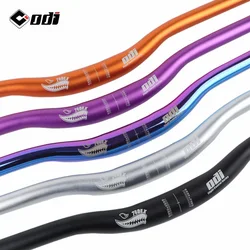 ODI 31.8mm MTB Handlebar Ultralight Aluminum Alloy 25mm Riser Bar 760mm Mountain Bike Swallow-shaped Handlebar Bicycle Parts