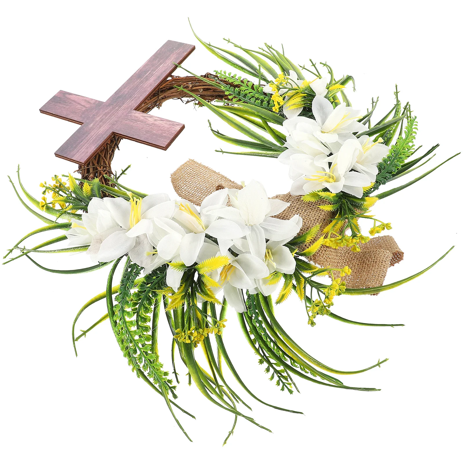 

Charming Woven Wreath Garland with for Wall Door Bedside Christmas Decor Wreath Decoration Garland Decoration