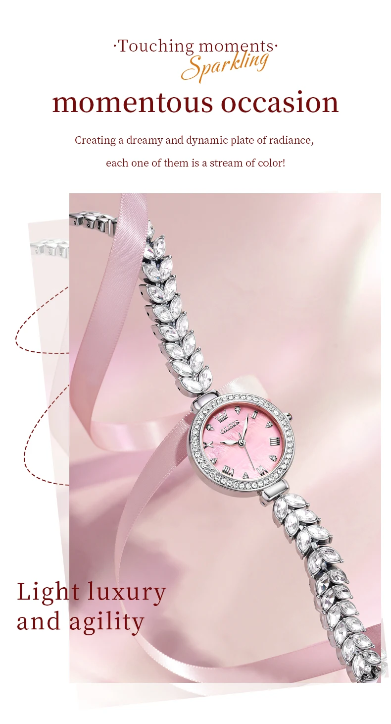 OLEVS 9971 Top Brand Women's Quartz Watches Diamond Bezel Luminous Waterproof Elegant Fashion Dress Wristwatch For Lady
