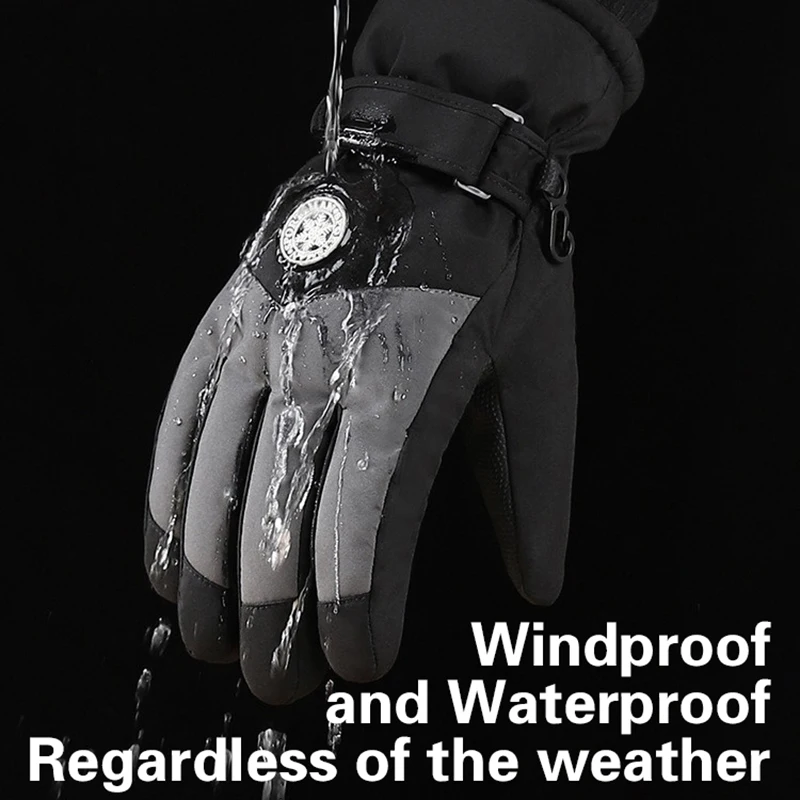 NUOVI guanti da sci impermeabili con touchscreen, guanti invernali termici per snowboard e motoslitta, guanti da motore resistenti al freddo per uomo e donna