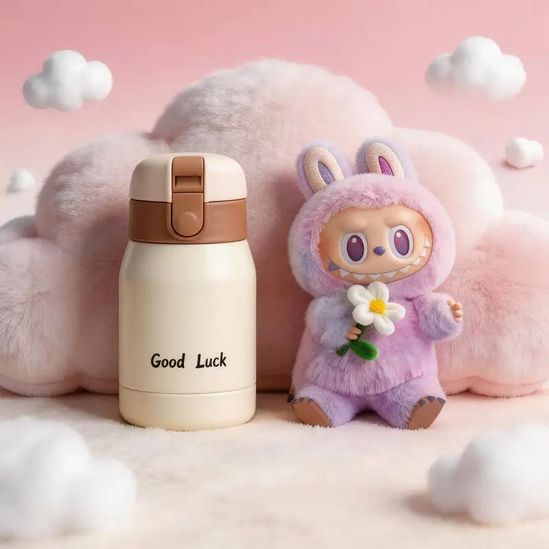 

Термос-бутылка POP MART THE MONSTERS Forward High Energy Series LABUBU с герметичной крышкой и защитой от протекания