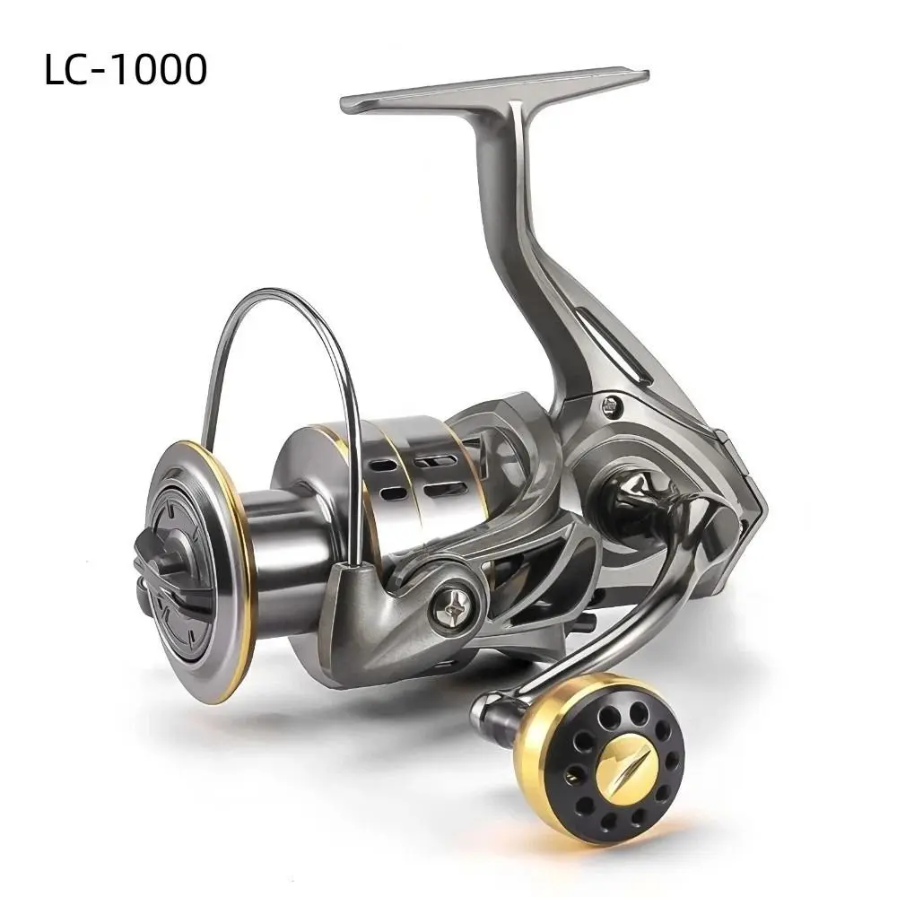Max Drag 30KG Angelrolle mit Rechts-/Linksgriff, No-Gap-Design, Spinnrolle, weicher Gummigriff, Metallspule – Detail 2