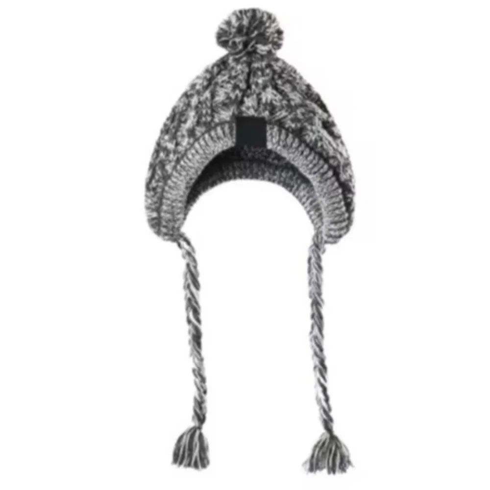 

Wear Resistant Warm Dog Knitted Hats Fluffy Ball Ear Holes Design Winter Pet Caps Woolen Windproof Cat Hat Winter Autumn