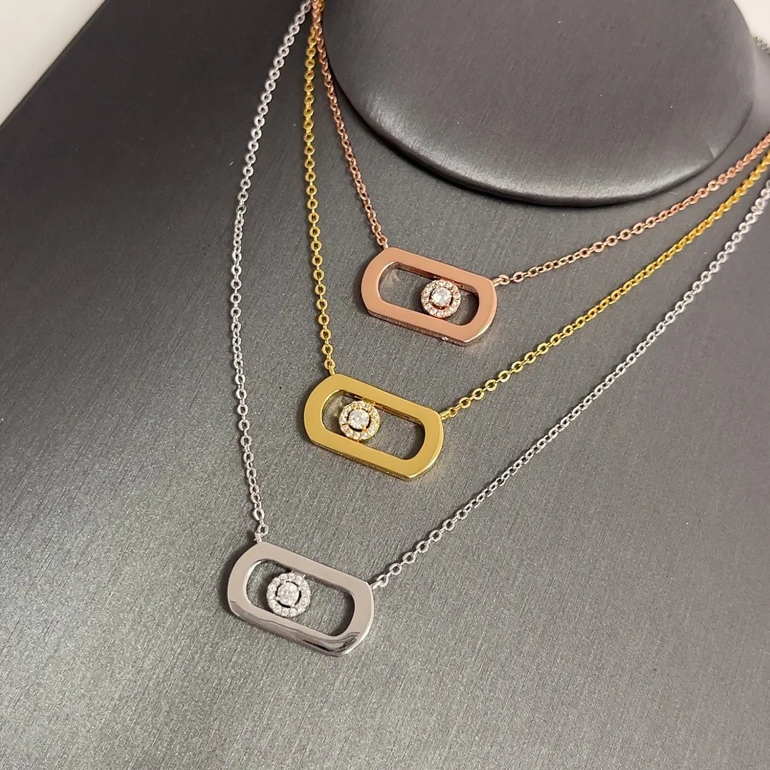 

Necklaces For Women S925 Pure Silver Necklace So Move Personalized Avant-garde Luxury Jewelry High-quality Wedding Gifts