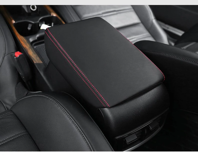 Für Honda CRV 2017 2018 2019 2020 2021 2022 2023 Armlehne Kissen Auto Schutz Carbon Faser Leder Abdeckung Auto Sitz zubehör – Detail 6