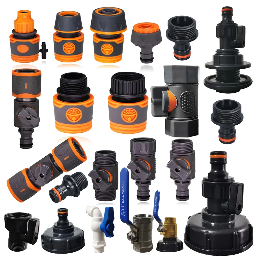Car wash water gun water pipe joint IBC S60 * 6 water tank adapter Water pipe joint G1'' 3/4'' 1/2'' 3/8'' Water tank faucet