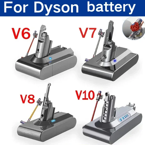 

Аккумулятор для пылесосов Dyson V6 V7 V8 V10 V11 Series SV07 SV09 SV10 SV12 DC62 Absolute Fluffy Animal Pro