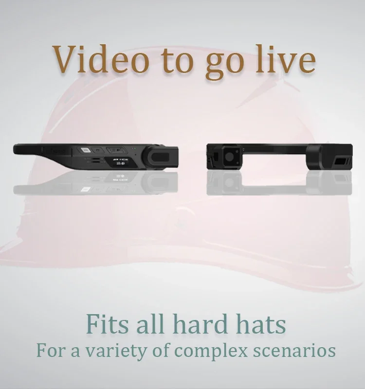 2024 Design Customize Smart helmet with real-time recording  wifi remote control wearable rugged industrial helmet