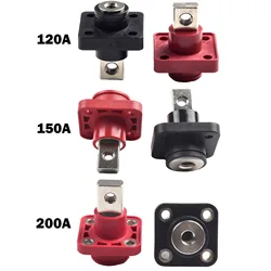 Conector de Terminal de batería de litio de cobre, adaptador de conector de almacenamiento de energía, 2 piezas, 120A, 200A, 300A, 400A