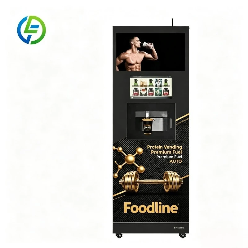 FL Customized Automatic Protein Shake Vending Machine 24H Self Service Touch Screen Multi Flavor Dispenser For Gym Fitness Club