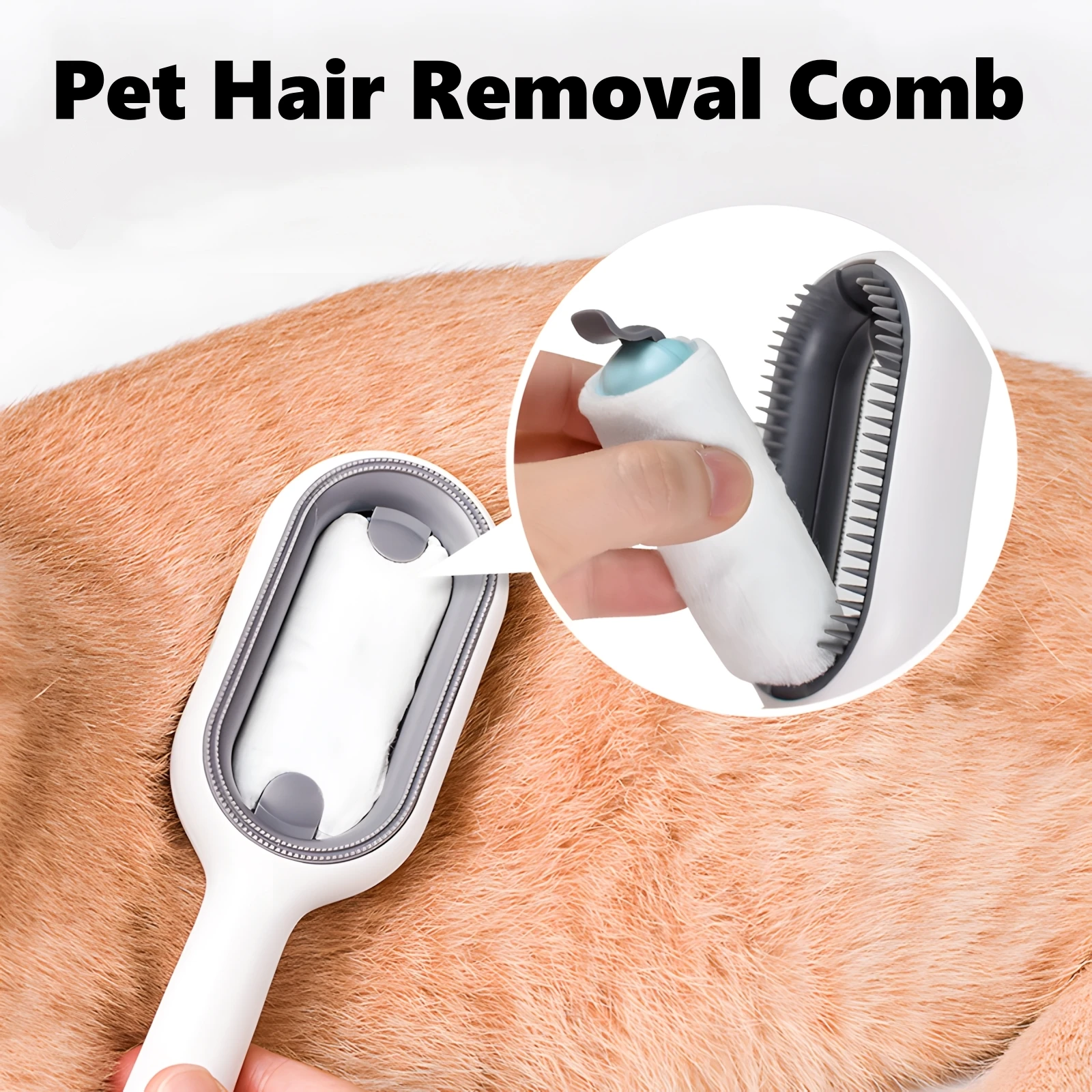 4 IN 1 Pet Hair Brushe Multifunctional Grooming Massage Comb Pet Double Sided Floating Hair Remover Brush Dog/Cat Self-cleaning