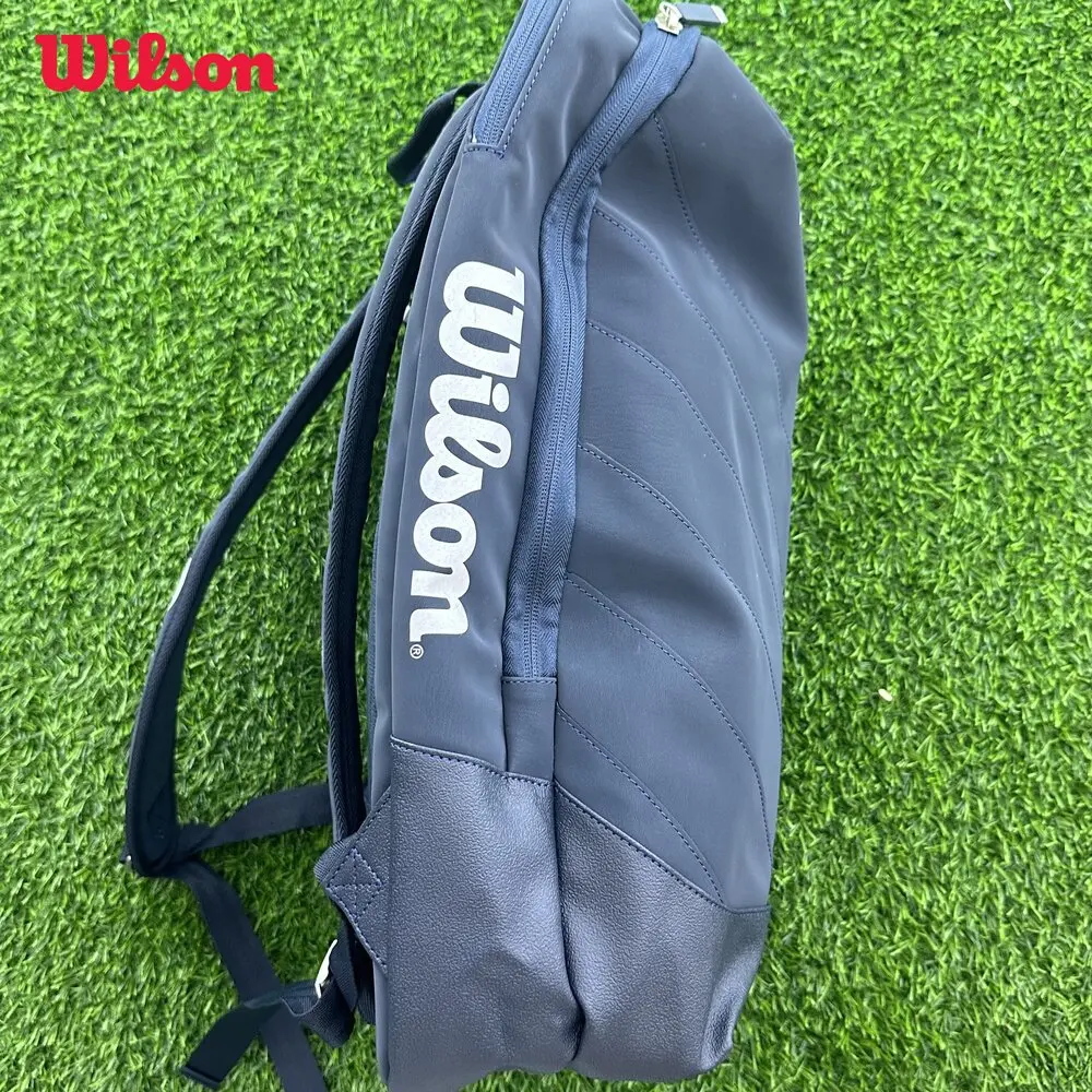 Genuine Wilson French Open Roland Garros Session Backpack Multifunctional Large Capacity Tennis Bag Separate Shoe Compartment