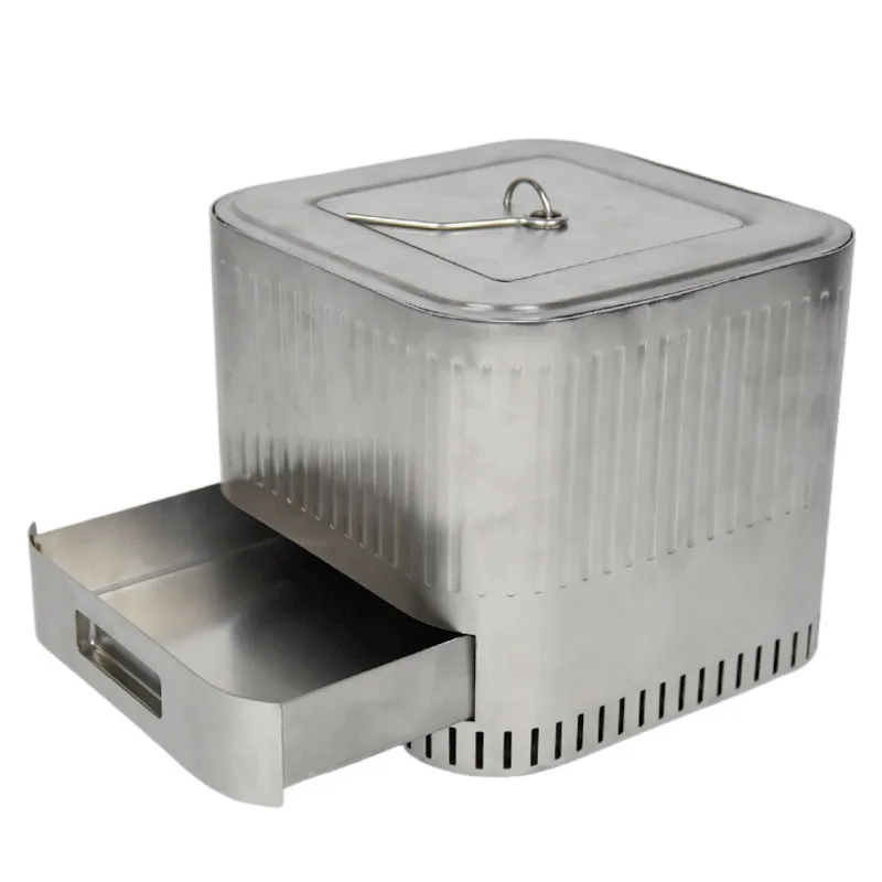 

New outdoor camping courtyard party dual-purpose smokeless alcohol wood stove supports customization