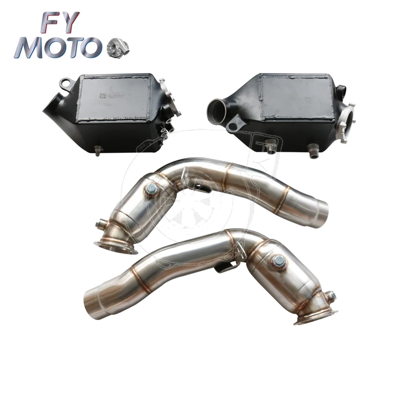 M PERFORMANCE Charge Air Intercooler + Downpipe For BMW M5 M6 F10 F12 F13 2012+
