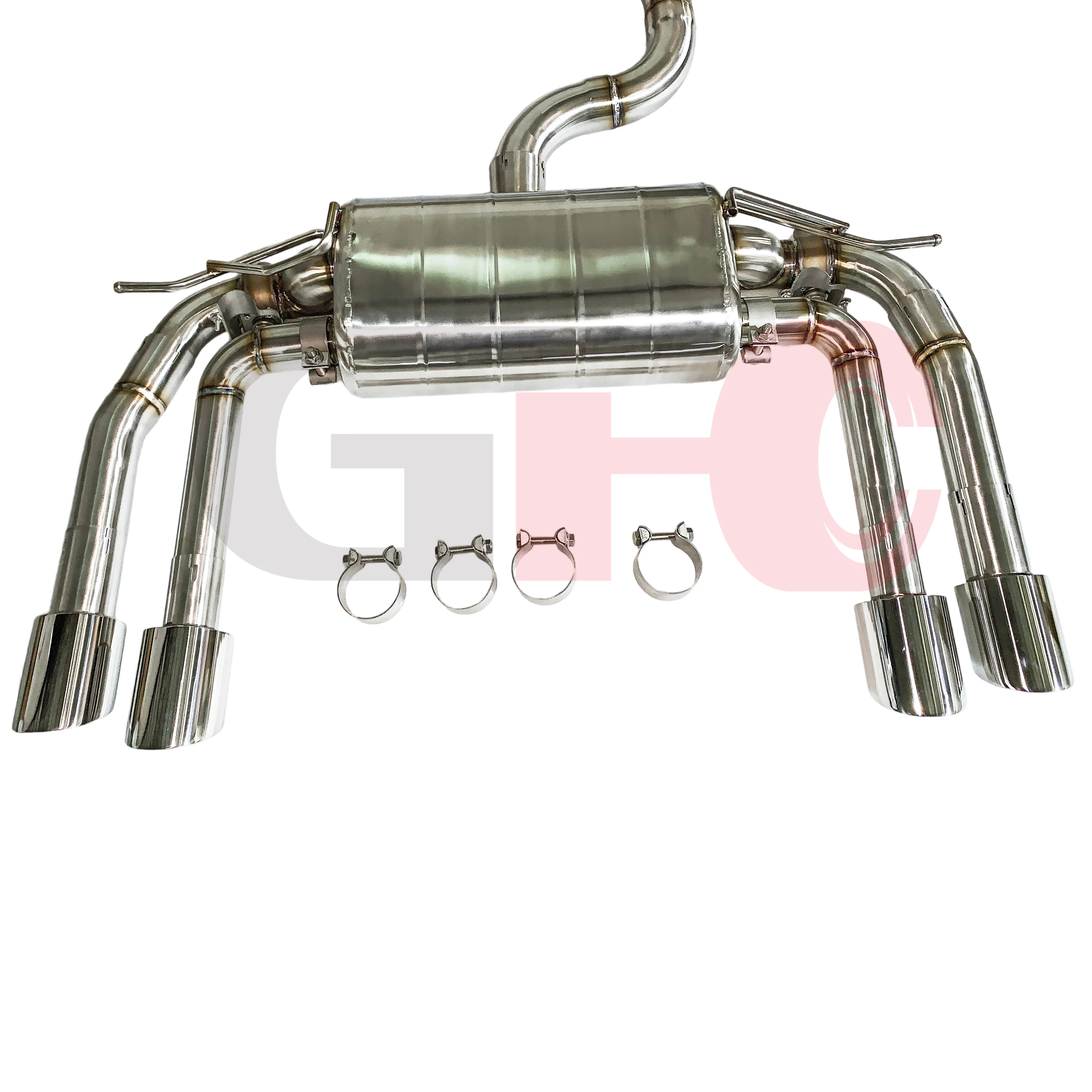For the 2014-2024 SEAT Cupra Aateca 2.0T Catback, a high-performance exhaust system with Valvetronic exhaust muffler is included