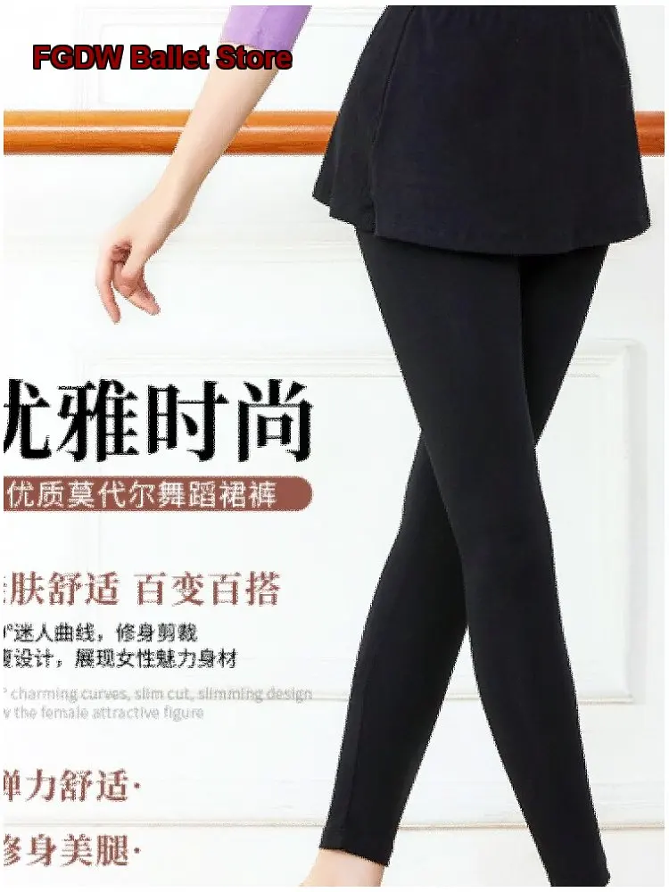 Women's Adult Ballet Leotard Classical Practice Pants Body Suit Art Exam Students Basic Training Yoga Pants High Cut Modal