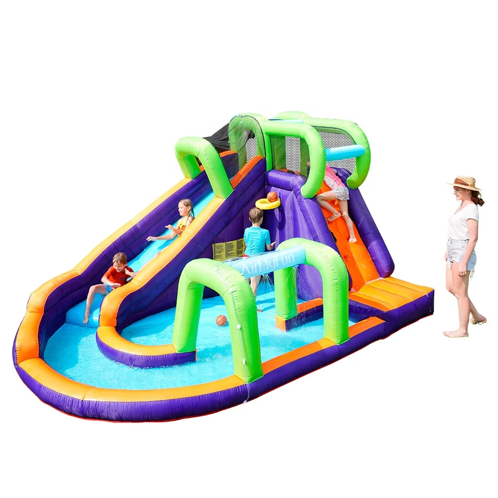 

Indoor PVC Inflatable Water Park Combination Slider Adult Play Room with Pool