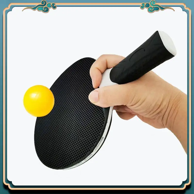 초보자 훈련 및 대회에 적합한 ABMV-스포츠 용품 실리콘 다색 탁구 라켓