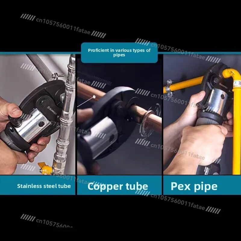 PZ1930 Cordless Hydraulic Pipe Crimper, 18V Lithium Battery Annular Press Tool for Stainless Water Tube, Natural Gas Pipe