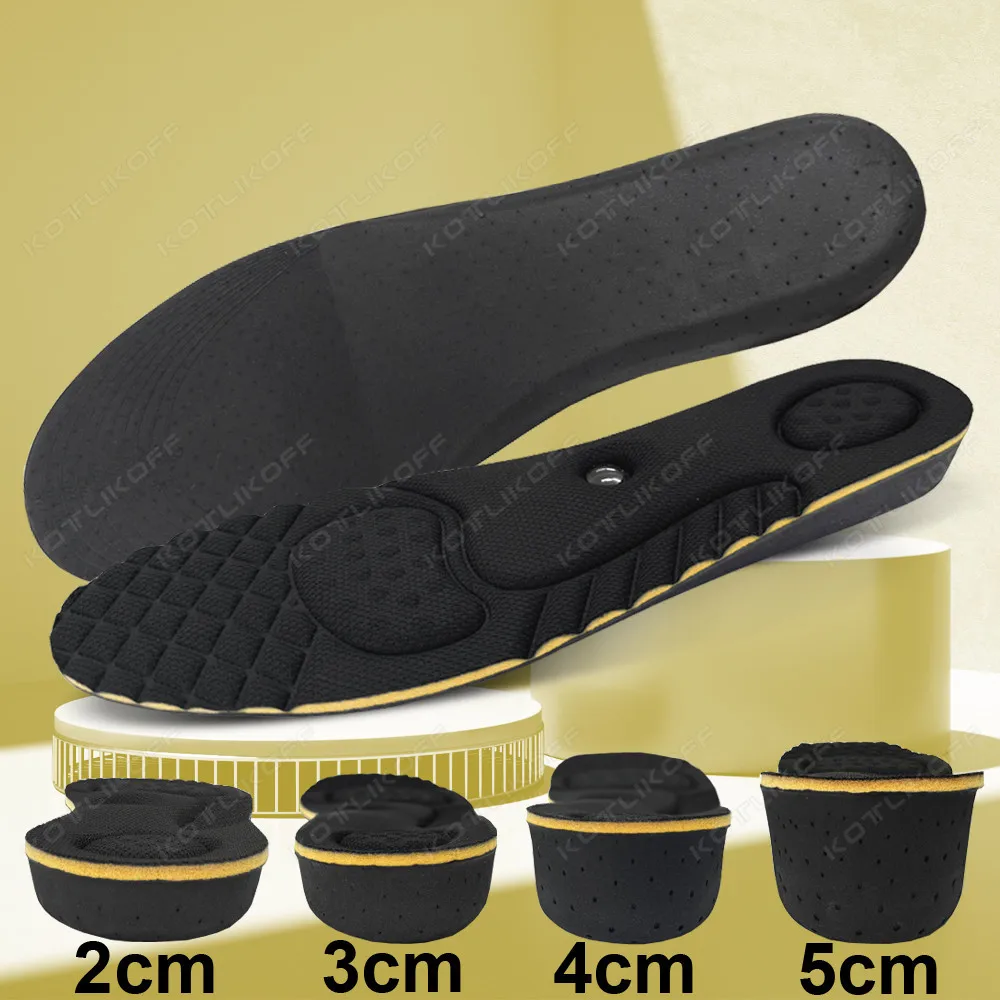 

Height Increase Insoles Cushions 2-5cm Magnet Massage Invisible Height Lift Adjustable Cut Shoes Heel Insert Taller Support Pads