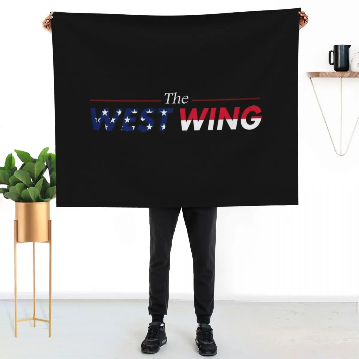 the west wing Throw Blanket couch cozy soft plush fuzzy picnic outdoor blanket