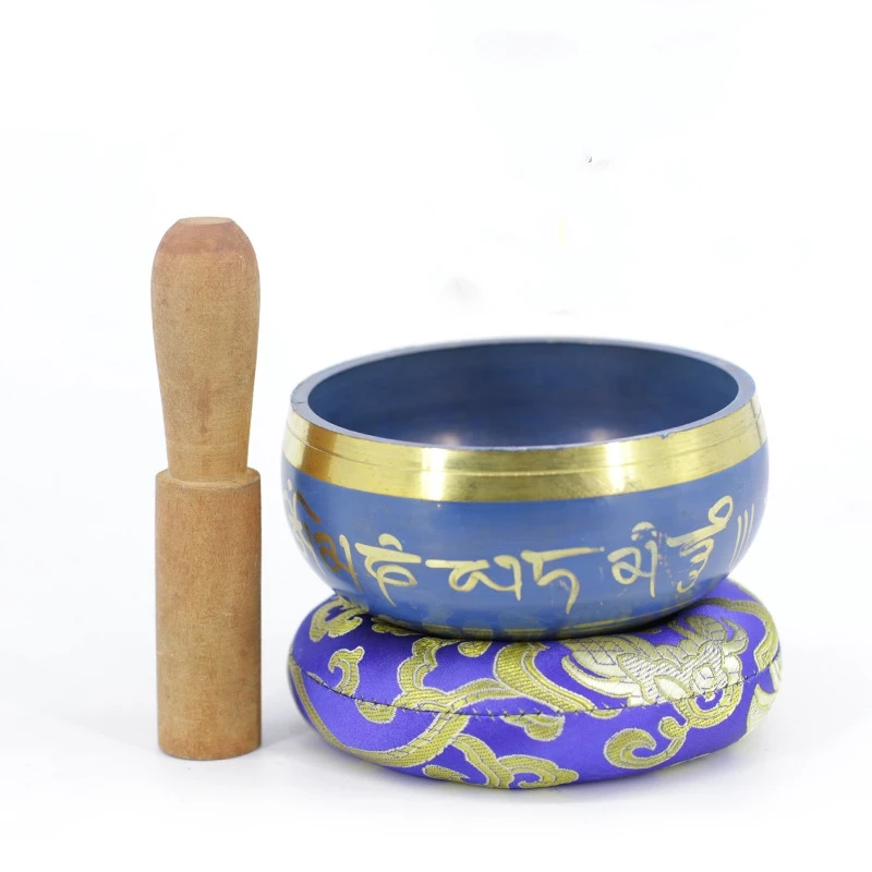 

10.5cm Nepal Handmade Singing Bowl Yoga Meditation Songbo Buddha sound bowl Sound Healing Instrument Home Furnishing Articles