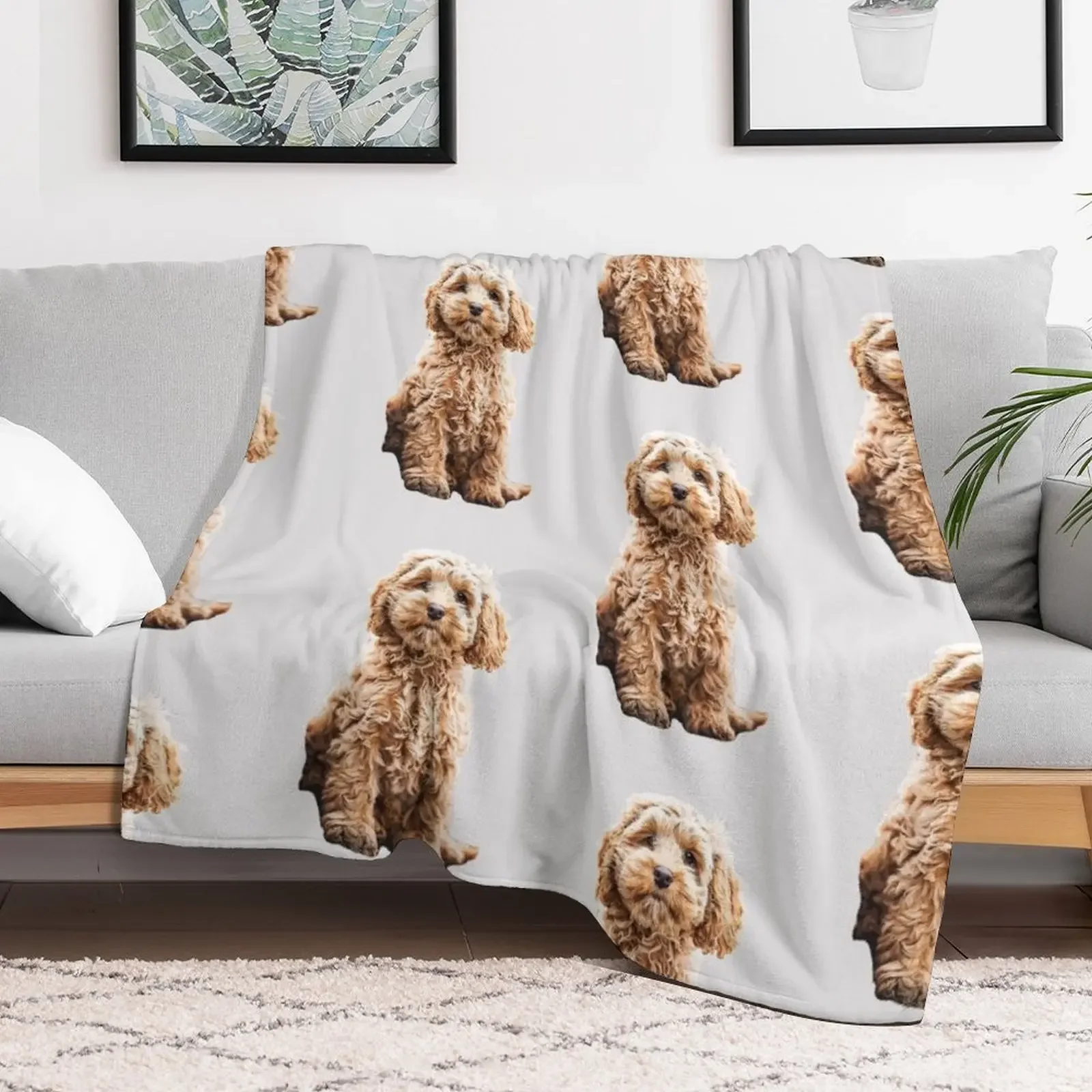 Cockapoo Cavoodle Labradoodle Cute Puppy Dog- Poodle x Throw Blanket Thermal christmas decoration Blankets