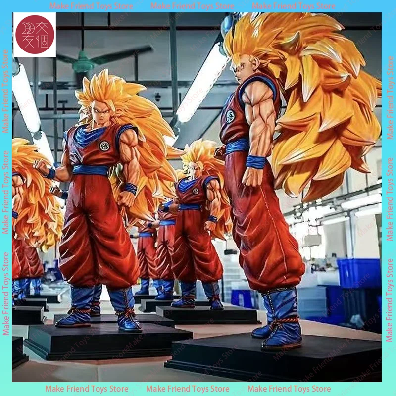 1/4 مقياس 56 سنتيمتر Jt ستوديو الشكل سوبر سايان 3 غوكو تمثال لعبة دراغون بول Z كبيرة الحجم الراتنج أنيمي نموذج جامع هدية Ssj3 تمثال