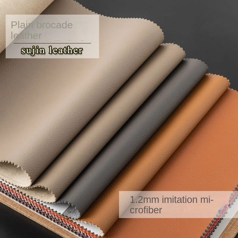 Leather Fabric Leather Soft Bag Hard Packet Background Wall Super Fiber Artificial PU Skin DIY Handmade Cow Leather Cloth