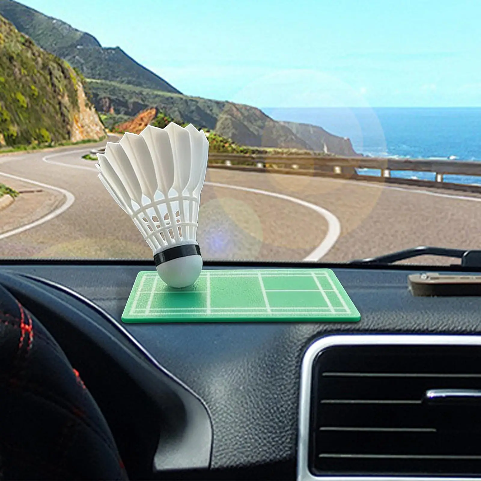 Car Dashboard Decorations Badminton Shuttlecock Model Dropping Figures for Vehicles Trailer RV Automotive Sedan Pickup Bedroom