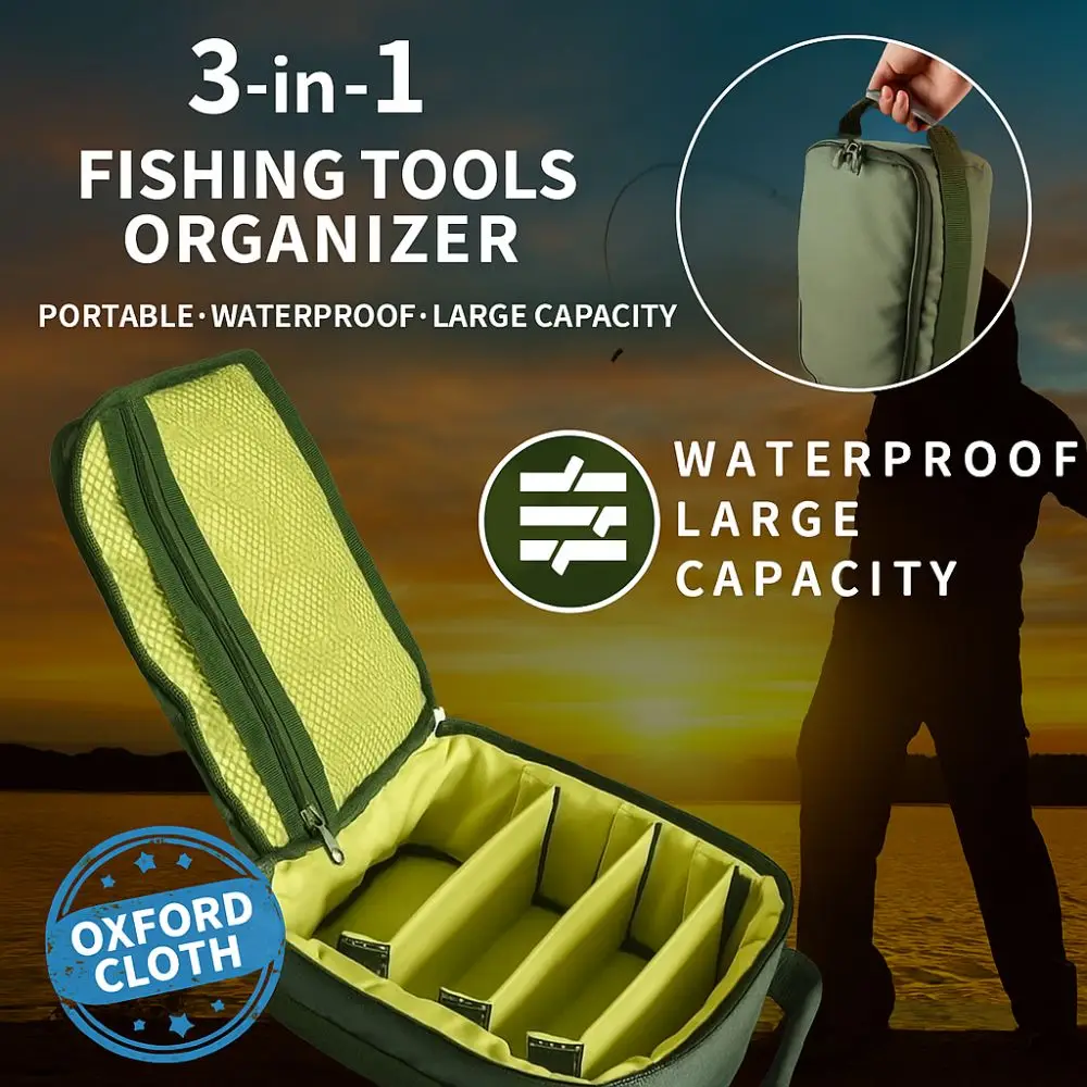 Bolsa de Pesca portátil impermeable 3 en 1 con divisores ajustables - imagen 3