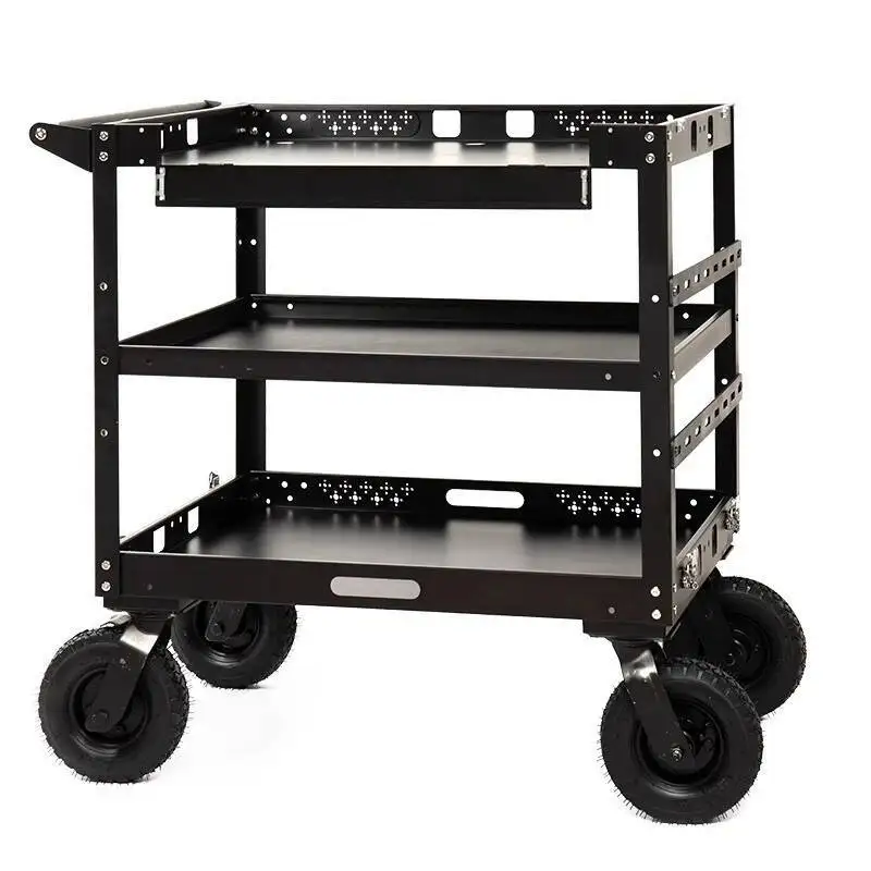 Mobile Director Car Film and Television Equipment Tool Car Monitor Crew Material Storage Multi-layer Heavy-duty Trolley