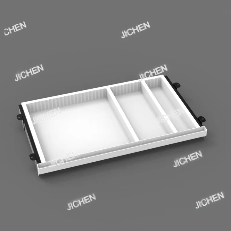 

Регулируемый выдвижной ящик для хранения под столом, пластиковый скрытый органайзер для офисных канцелярских принадлежностей