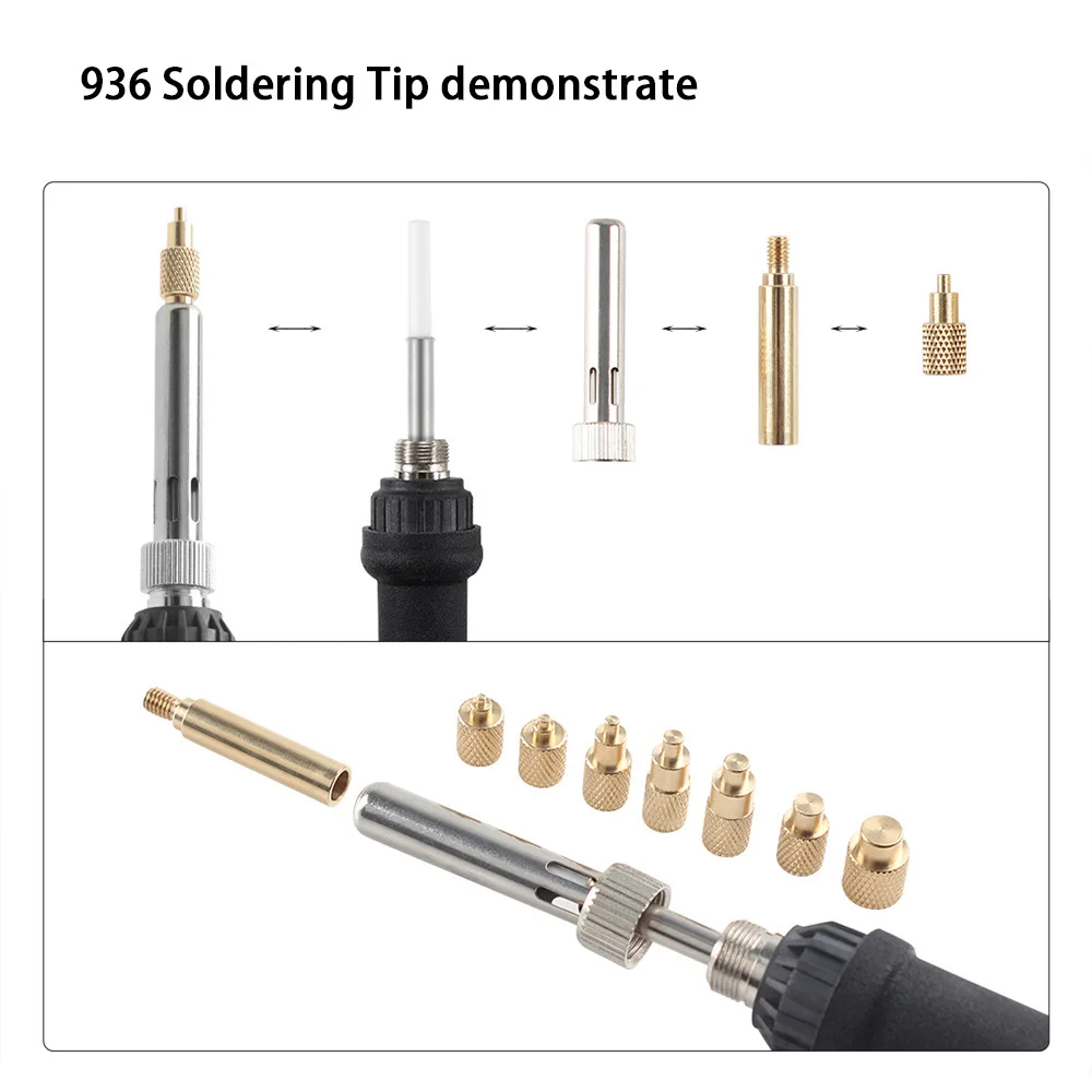 TS/T65 Heiß-Einpressmuttern-Set 3D Gewindebohrung Einsetzbare Heißschmelz-Messingmuttern Druckmutter-Set M2-M8 für TS101/Pinecil Lötkolben – Detail 4