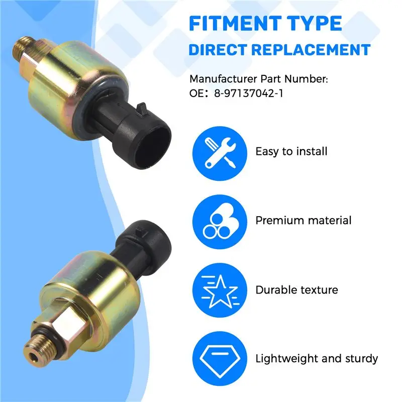 Upgraded For Holden Jackaroo UBS 4JX1 Oil Rail Pressure Sensor ORPS 97137042 8-97137042-1 For ISUZU TD