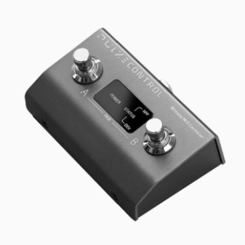 Control Wireless MIDI Controller with CTRL/MIDI TRS jacks for adapting external footswitches/expression pedal