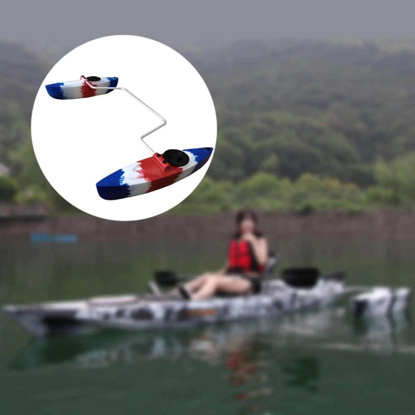

Kayak Float Stabilizer Accessory Balance Stability Buoyant Canoe Stabilizer System for Beginners Canoeing Outdoor Fishing